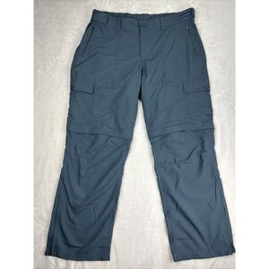 MEC Pants Mens 40 X 32 Gray Cargo Relaxed Straight Leg Hiking Zip Off Shorts